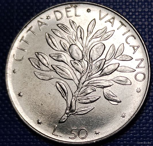 Ватикан 50 лир 1974 г.