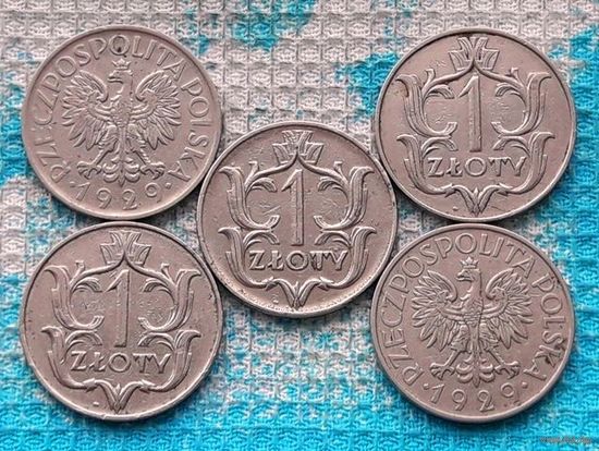 Польша 1 злотый 1929 года