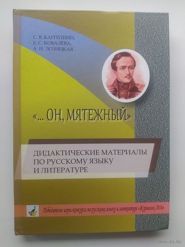 ...Он мятежный. Дидактические материалы по русскому языку и литературе