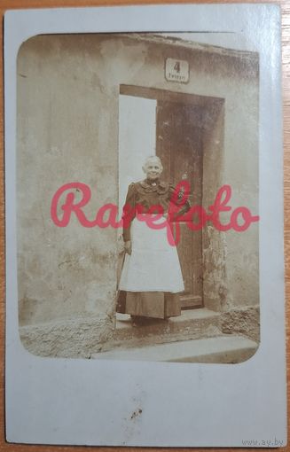 1910-е Открыточный формат фрау из Пруссии ретро фото
