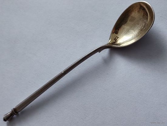 Ложка чайная с позолотой 1904 г. Ag 84