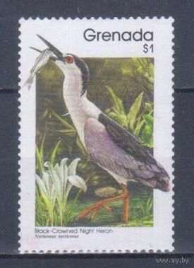 [2076] Гренада 1989. Фауна.Птицы.Цапля. БЕЗ КЛЕЯ.