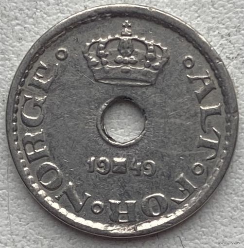 Норвегия 10 эре 1949 г.