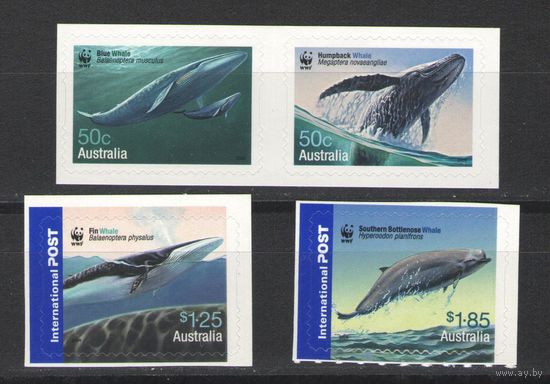 Марки Австралии. Фауна. Киты (WWF). 2006 год.(самоклейки)