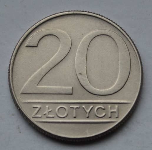 Польша, 20 злотых 1987 г.