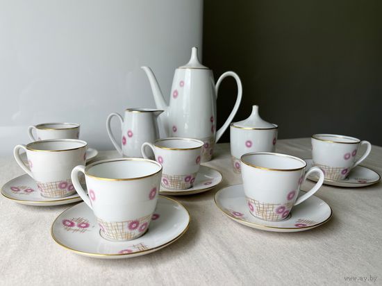 Фарфоровый сервиз Ilmenau ильменау ГДР клеймо Германия фарфор