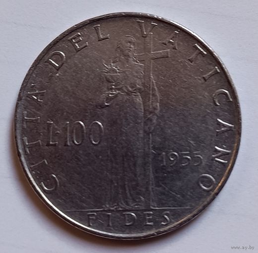 100 лир Ватикан 1955