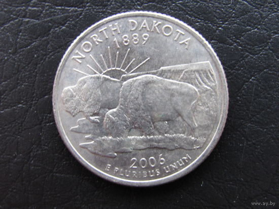 1\4 доллара,2006 Северная Дакота. США.