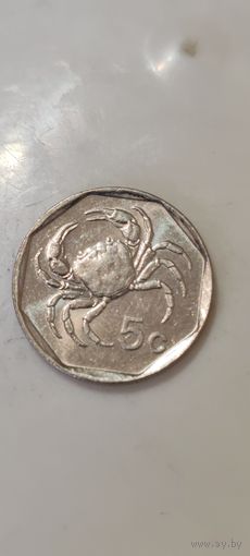 Мальта 5 цент 2001