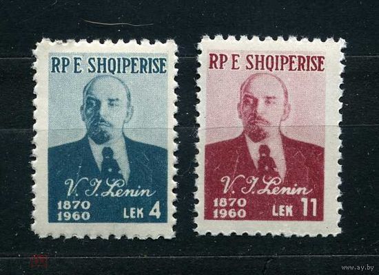 Албания. Ленин. 90 лет со дня рождения В.И. Ленина. Серия. 1960 MNH