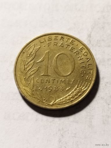 Франция 10 сантим 1983
