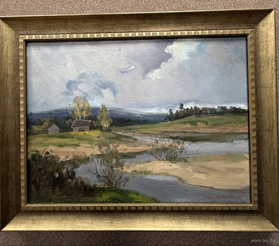 Картина Давыдов. Н.С. Академик Российской академии художеств. "Родные места". Холст, масло. Размер: 66Х50 см.