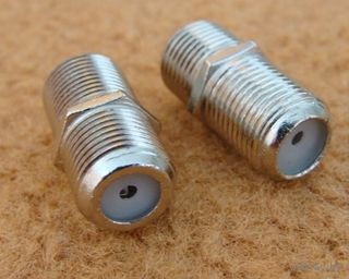 Переходник гнездо F- гнездо F, 5 штук c 1 рубля