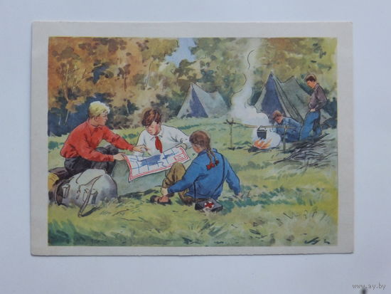 Оссовский пионеры 1955  10х15 см