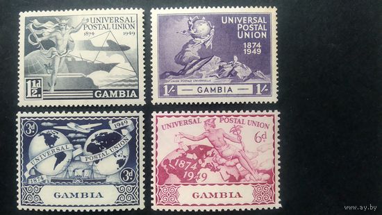 Великобритания\102в\ Гамбия. 1949 , 75 лет почтовому союзу. Георг