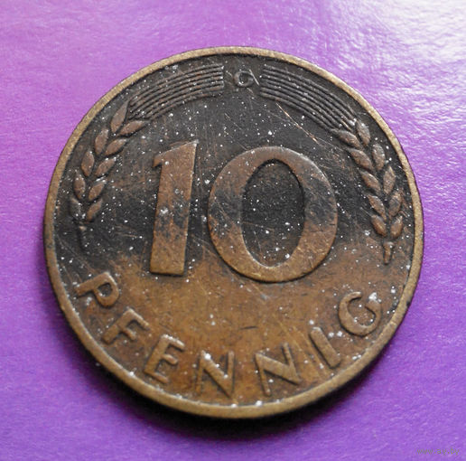 10 пфеннигов 1950 (G) Германия ФРГ #04