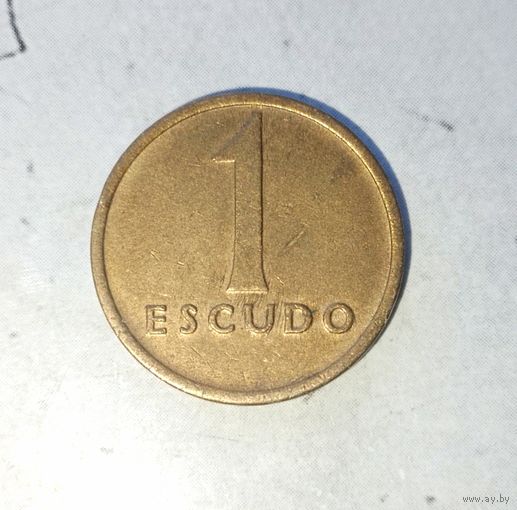 1 эскудо 1986 года Португалия. Португальская Республика. Красивая родная патина!
