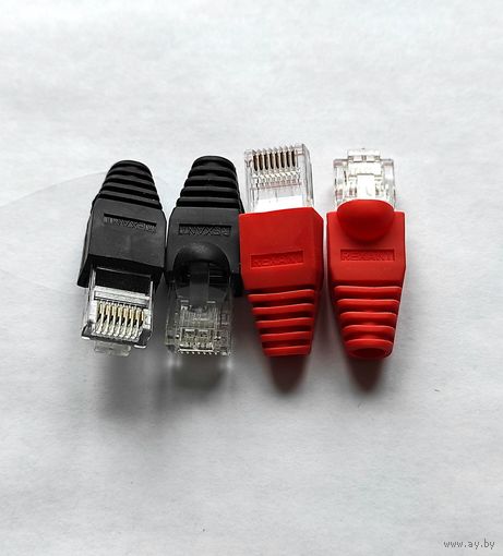 Коннектор 8Р8С с колпачком, 4 штуки