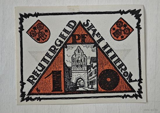 1921 год 10   пфеннигов    Германия