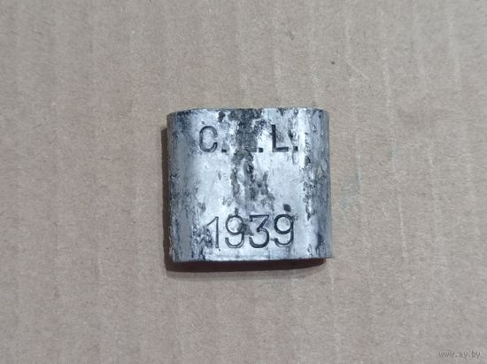 Пломба алюминий 1939г, Вермахт ,от Военных вещей