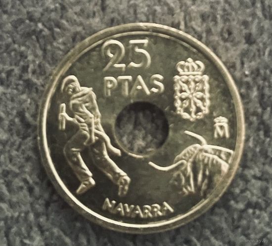 Испания 25 песет 1999 год Наварра UNC коррида