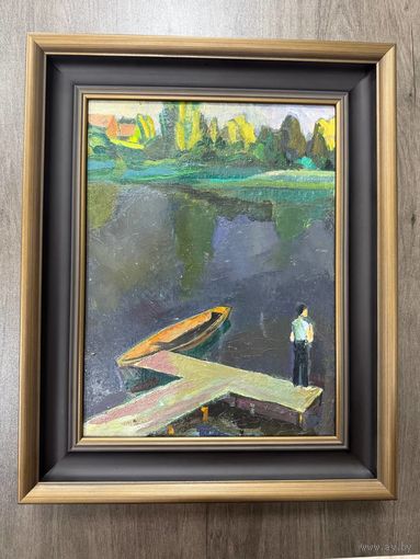 Картина Басов Б. М. Холст Масло 30*40 1976 г
