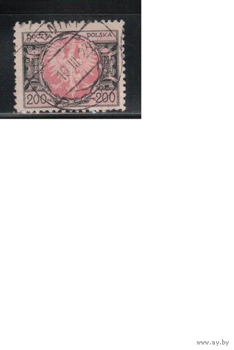 Польша-1921,(Мих.174)  гаш. , Стандарт , Герб
