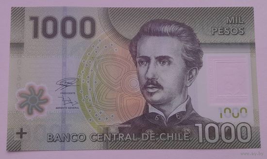Чили 1000 песо 2020 года UNC