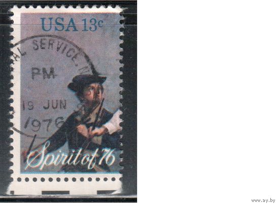 США-1976, (Мих.1197) , гаш.  , 200-дет независимости, Живопись