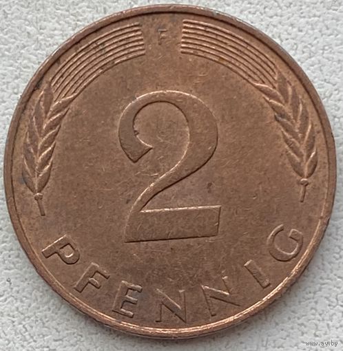 Германия 2 пфеннига 1991 г. F