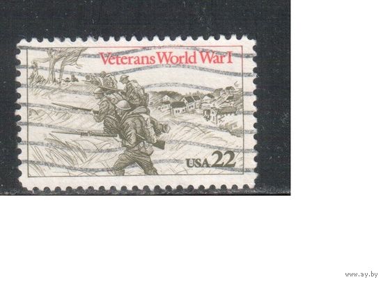 США-1985, (Мих.1765),  гаш., Ветераны 1-й мировой войны,(одиночка)