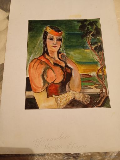 Ладо Гудиашвили портрет Мананы Шотадзе