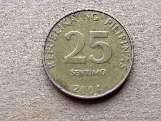 Филиппины 25 сентимо, 2004г. (D-107)