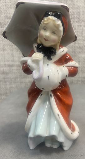 Фарфоровая статуэтка Royal Doulton. Мисс Маффет. Англия. 1936 год. Высота 14 см.