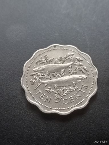 Багамские острова (Багамы) 10 центов 1989 г.