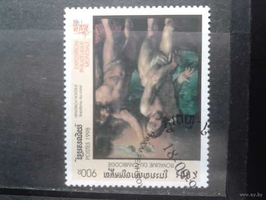 Камбоджа 1998 Фил. выставка, живопись