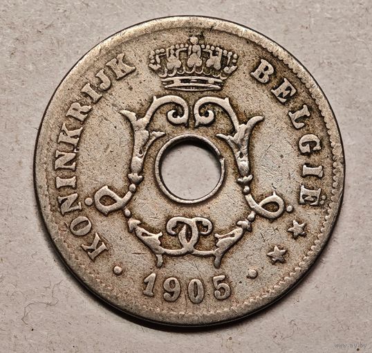1905 год 10 сантим Бельгия