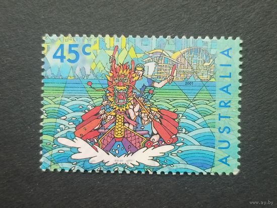 Австралия 2001. Гонки на лодках-драконах, Австралия – Гонконг, Китай, совместный выпуск