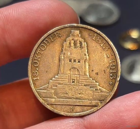 3 марки 1913 битва народов - Саксония