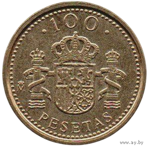 КОРОЛЕВСТВО ИСПАНИЯ  100 ПЕСЕТ 1998
