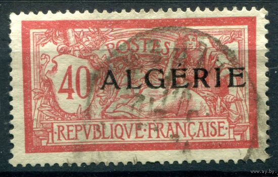 Французские колонии - Алжир - 1924/25г. - аллегория, 40 c - 1 марка - гашёная [Mi 13]. #4-W1-115-A-1