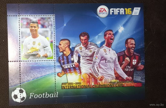 БЛОК ФУТБОЛ  ЧЕМПИОНАТ МИРА СПОРТ    MNH