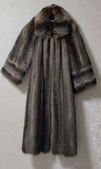 ДЛИННАЯ 132 см ЕНОТОВАЯ ЛЮКС ШУБА. РОССИЯ. РАЗМЕР 54-58