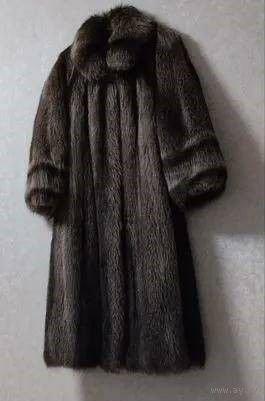ШУБА. ДЛИНА 132 см ЕНОТОВАЯ. ЛЮКС!  РОССИЯ. РАЗМЕР 56