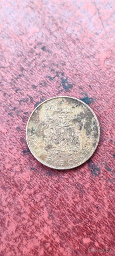 Ямайка 25 цент 1986