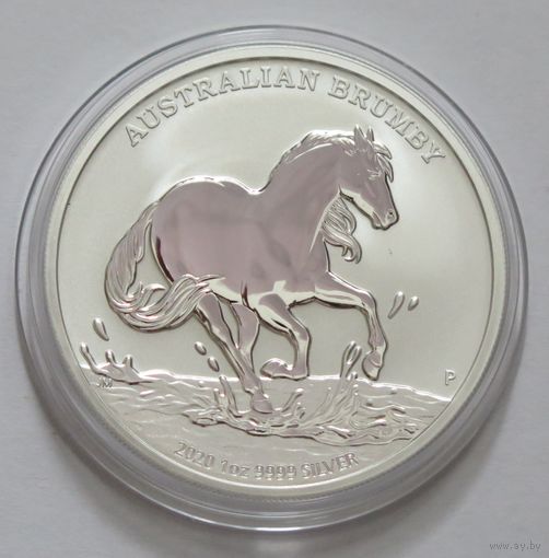 Австралия 2020 серебро (1 oz) "Brumby Horse" (первая монета серии)