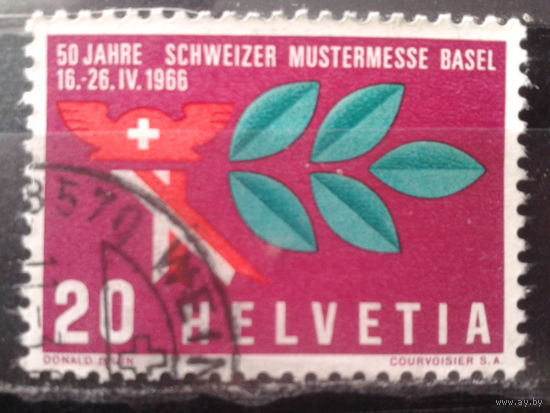 Швейцария 1966 Ветка дерева