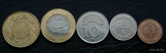 Набор монет Тайвань, unc.