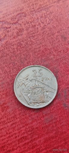 Испания 25 песет 1957 (65)