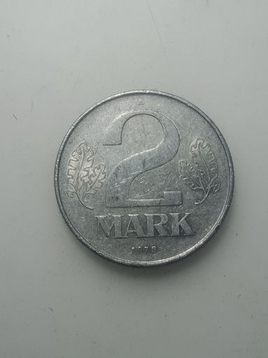 ГДР 2 марки 1975 года . А
